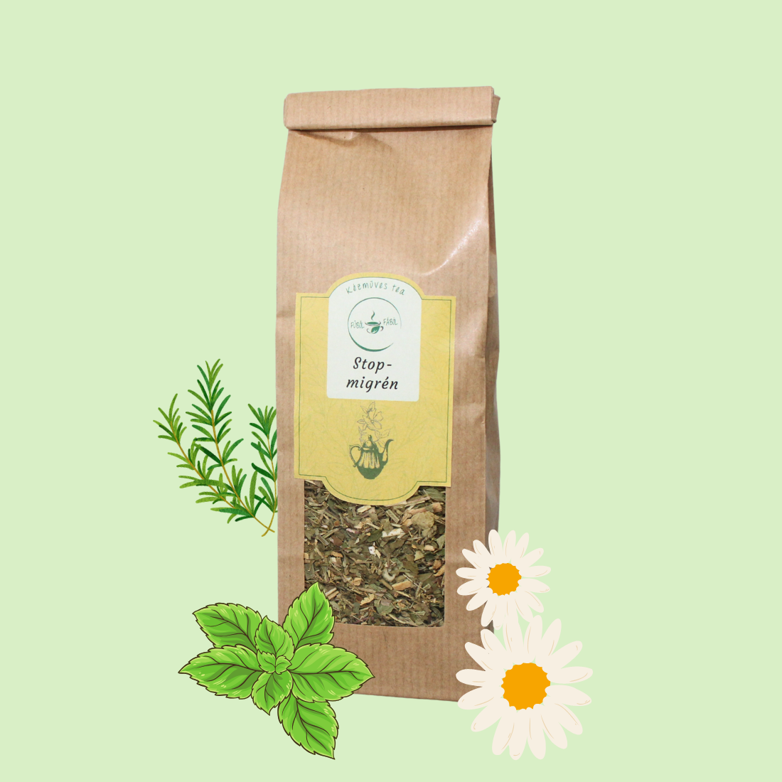 migrén-stop teakeverék